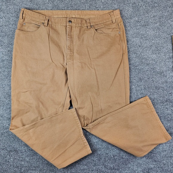 Duluth Trading Fire Hose Flex Pants Men 46x32 Canvas Relaxed Fit Heavyweight - Picture 1 of 7